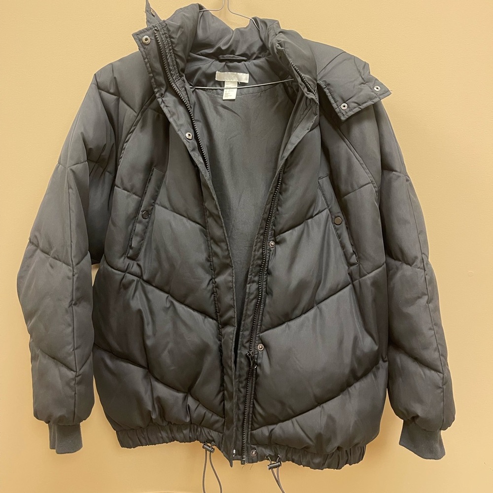 Black H&M Puffer Coat